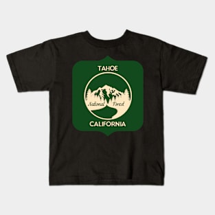 Tahoe National Forest California Kids T-Shirt